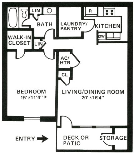 1BR/1BA - Hiden Place