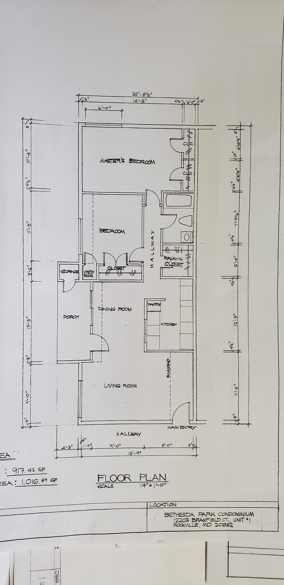 Apartment Floor Plan - 12203 Braxfield Ct