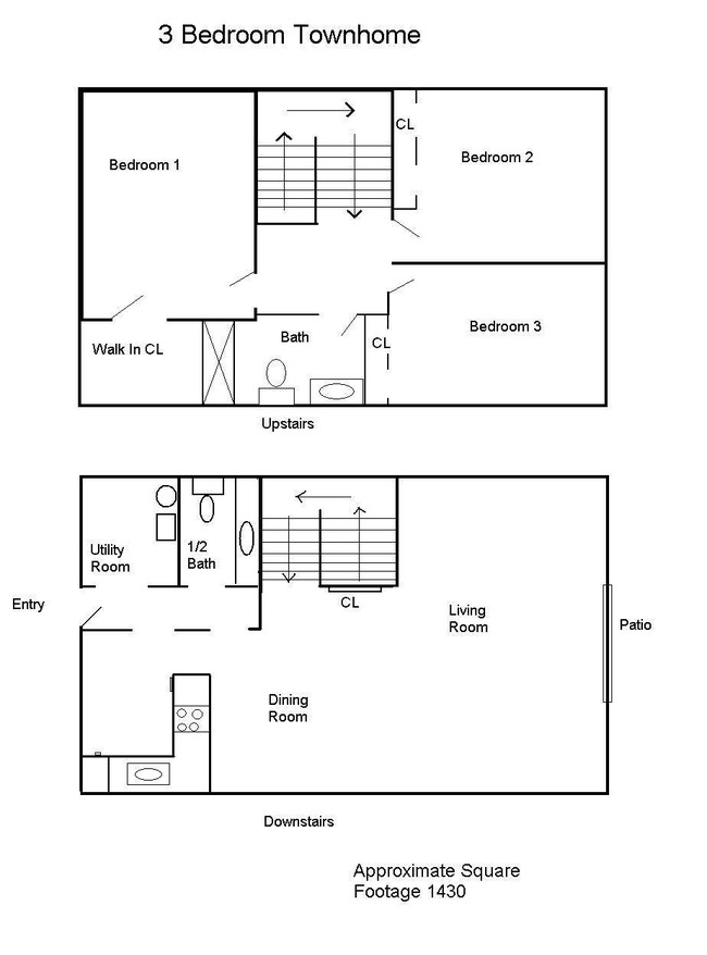 3BR/1.5BA - Stonebrook Townhomes