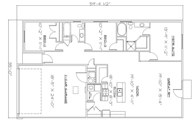 3 bedroom Floor plan - University Ridge Condos