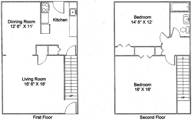 2BR/1BA - Deerfield Apartments