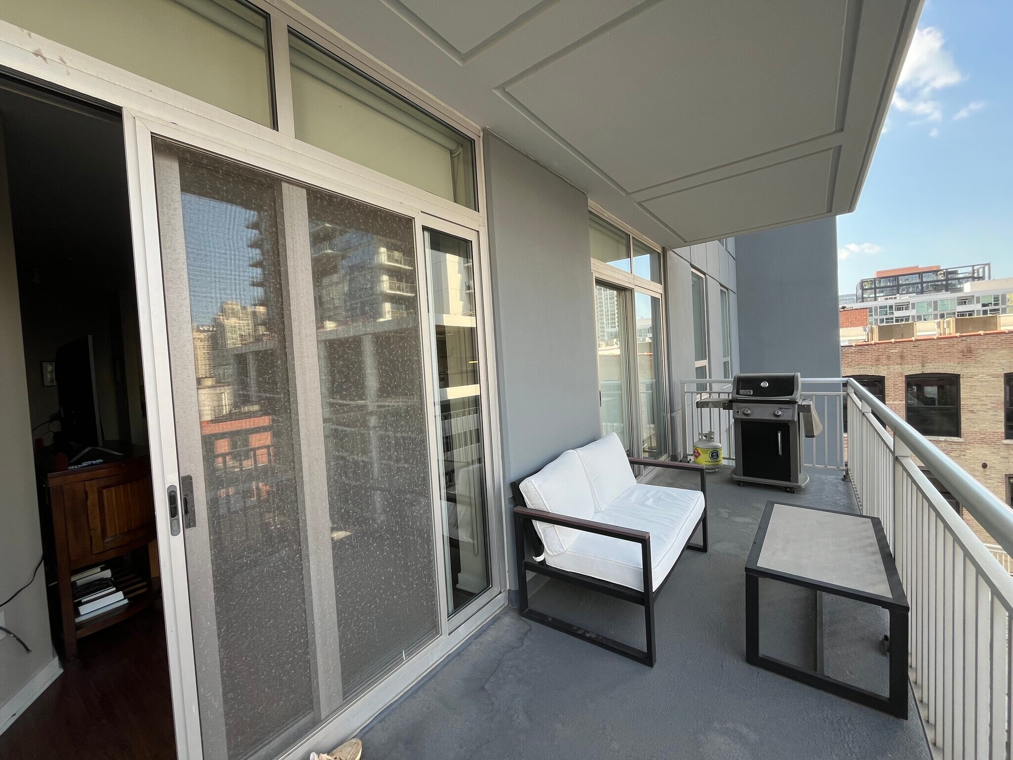 Grill and balcony furniture available upon request. - 330 W Grand Ave