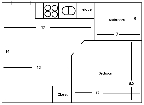 1BR/1BA - University Digs Apartments