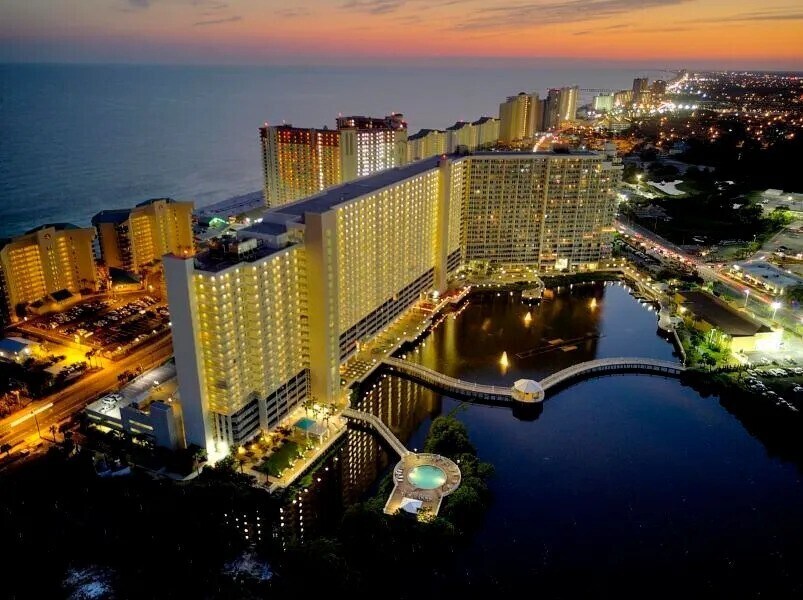 Laketown Wharf Resort located directly across the street from the Emerald Gulf waters. - 9860 S Thomas Dr