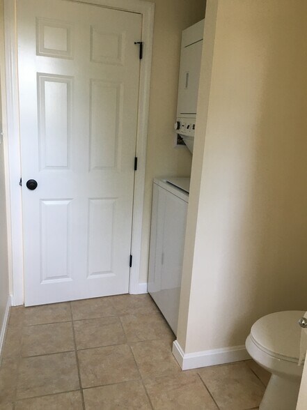 Bathroom with Stackable washer/dryer - 12 Cranberry Rd