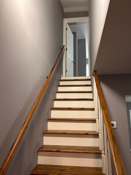 Stairs going up the Master Bedroom with Attached Bathroom and Attic space - 17 Liberty St