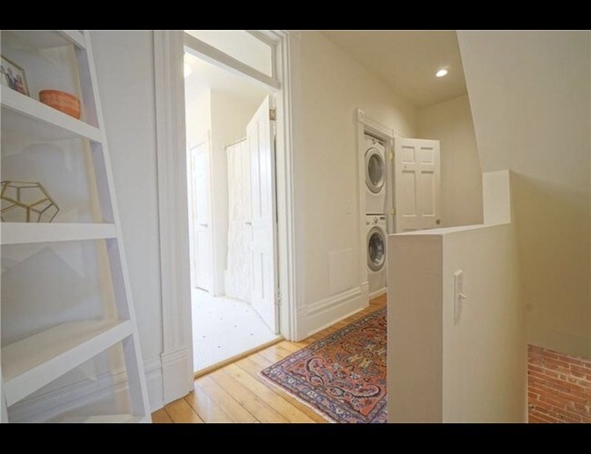 Hallway with washer/dryer - 165 Home St