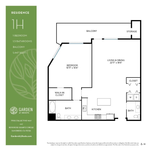 Floorplan - Garden at 3Roots