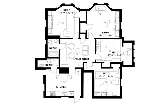Building Photo - Room in Shared 4 bed/2 bath home