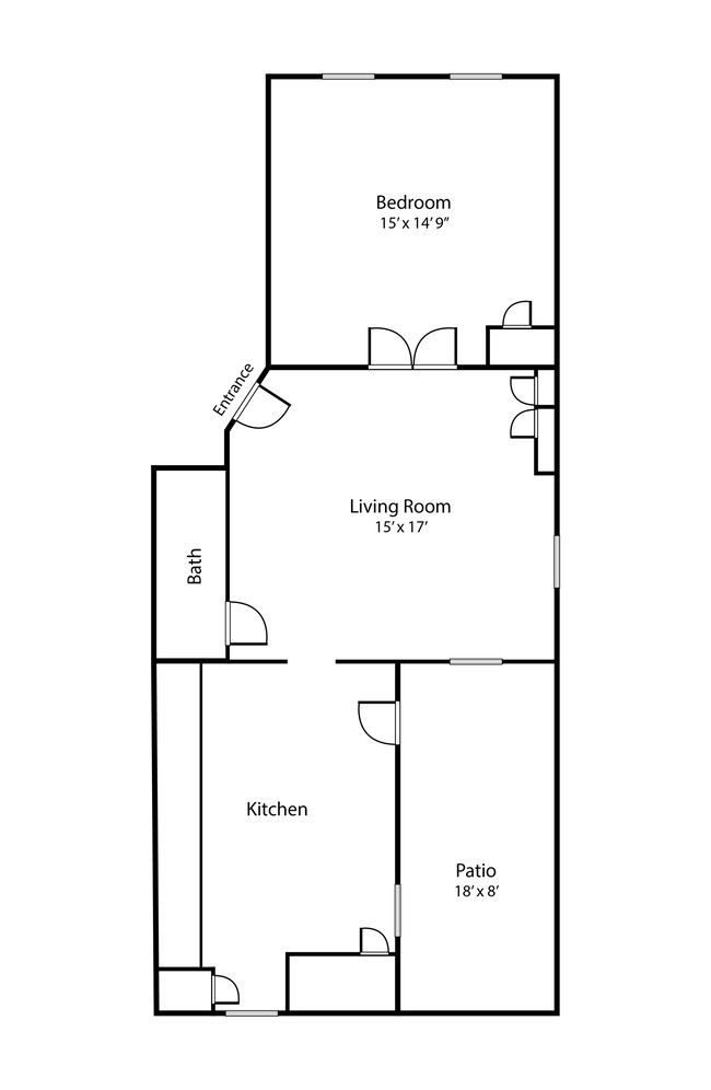 Spacious 1 bed unit on the 2nd floor at 303 Main St. - Madison Ave Apartments