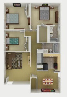 3BR/2BA - Parc 1000 Apartment Homes
