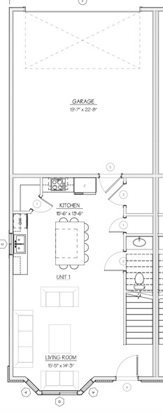 dowstairs layout - 187 Courthouse Way