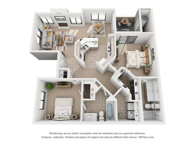 Floorplan - San Montego Apartments