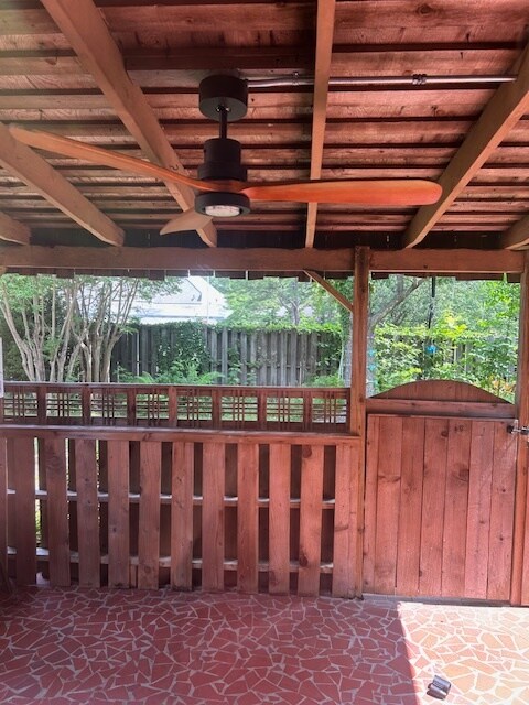 Fenced patio - 116 Cambridge Place Dr