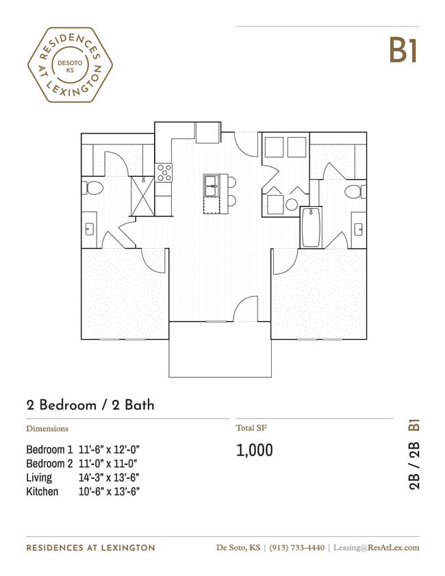 B1 - Residences at Lexington