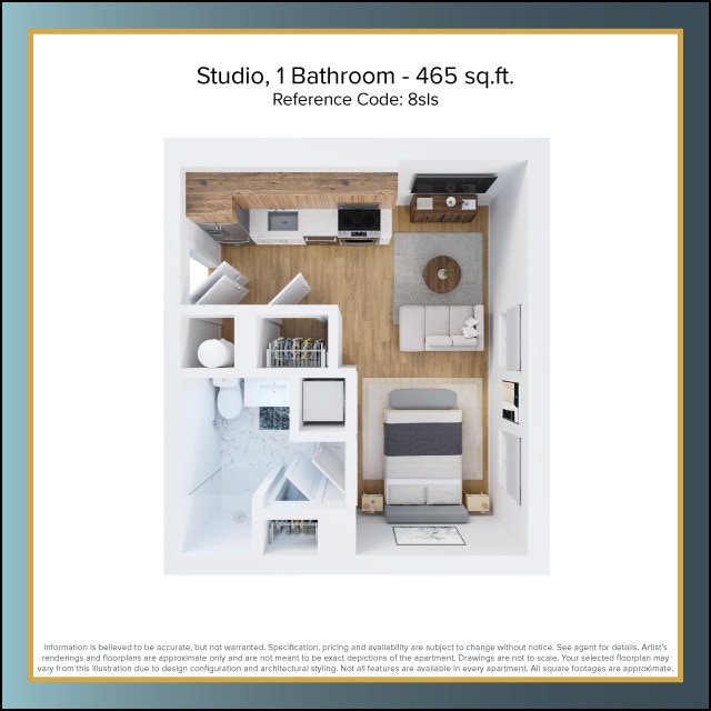 Floorplan - The Residences at East 801 Whiting Street