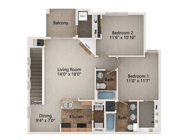 Floorplan - Stone Creek Villas