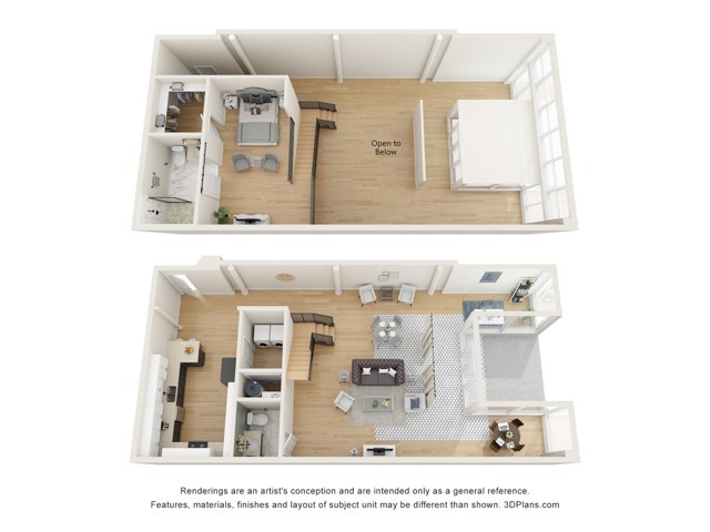 Gallery Loft Floor Plan - Theatre Lofts