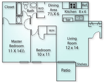 2BR/1BA - Chasewood Village