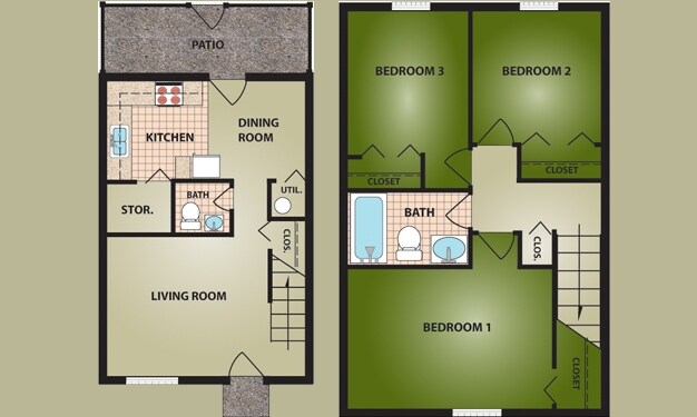 3BR/1.5BA - Gwynne Village