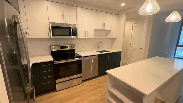 Kitchen of Apartment 513 S-1 Studio Floor Plan - Meridian 2250 at Eisenhower Station
