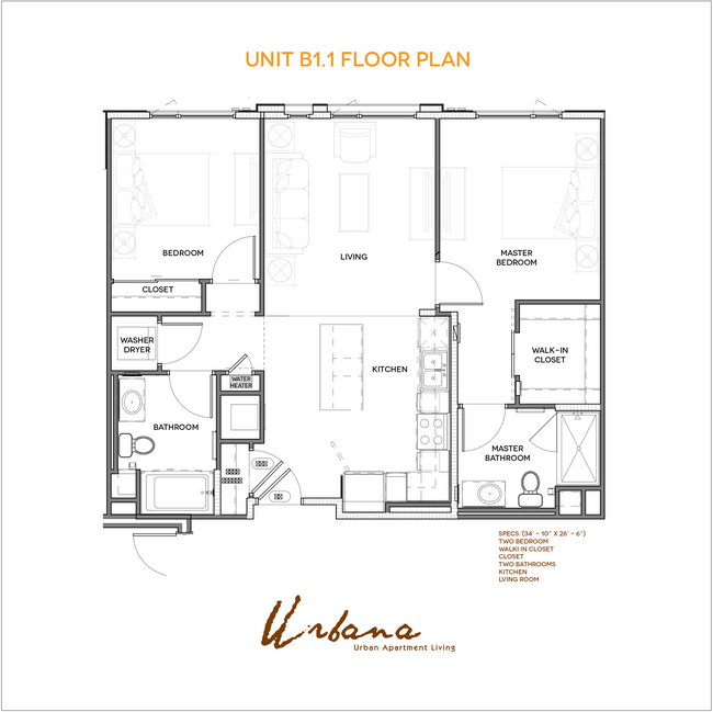 Floorplan - Urbana Chula Vista Luxury Apartments