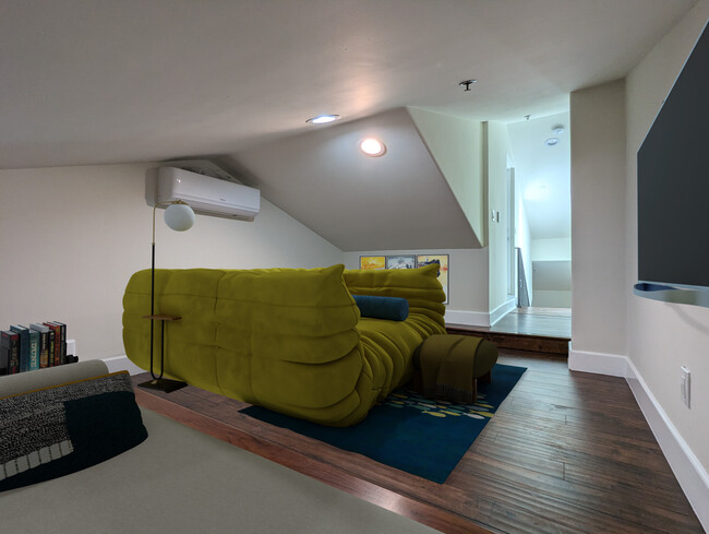 Loft space, staged rendering - 2121 Virginia Ave