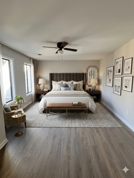 MasterBedRoom-Virtually Staged - 67 Forrest Pl