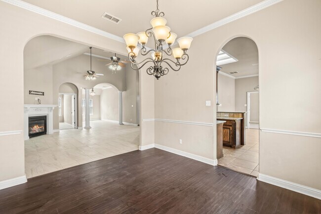 Formal Dining opening into living and kitchen - 6405 93rd St