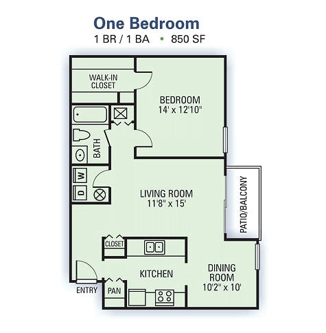 1BR/1BA - Willow Lake
