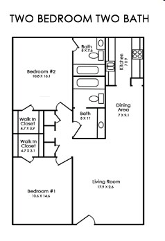 2BR/2BA - The Shelton Apartments