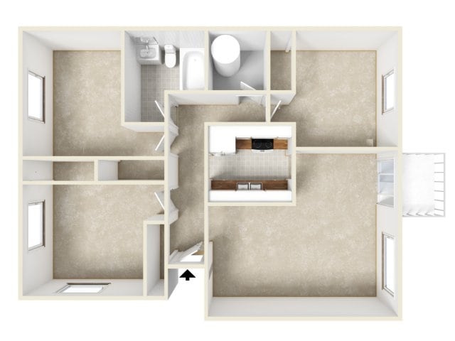 3BR/1BA - Fircrest Manor Apartments