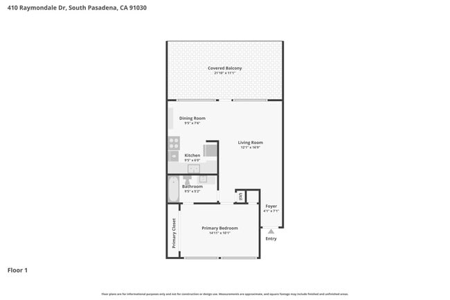 Floorplan - Terraces at South Pasadena Apartments