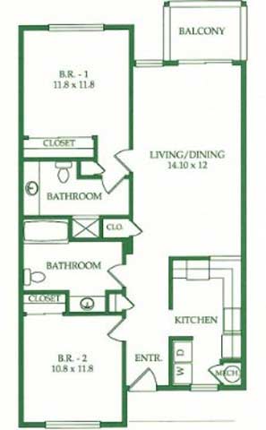 Floorplan - Crooked Oak at Loma Verde Preserve Apartment Homes
