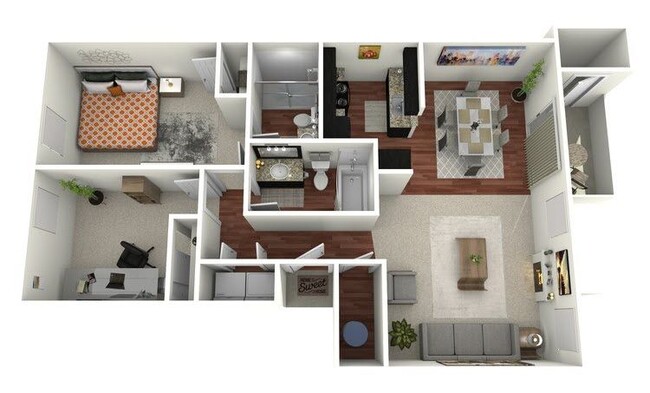 Floorplan - Whispering Hills Apartments