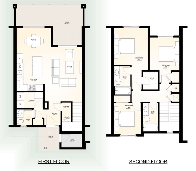 The Veranda - 1,307SF - Summit Springs Townhomes