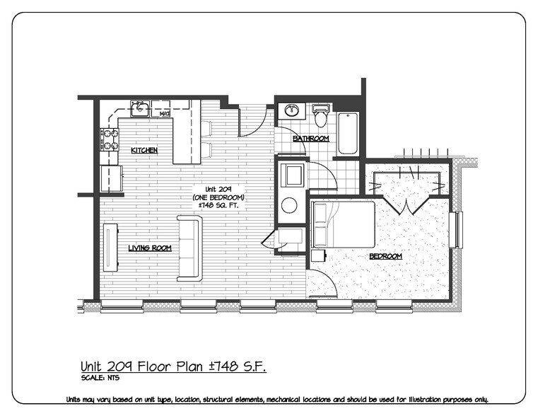Unit 209 Floorplan - 81 Birch St