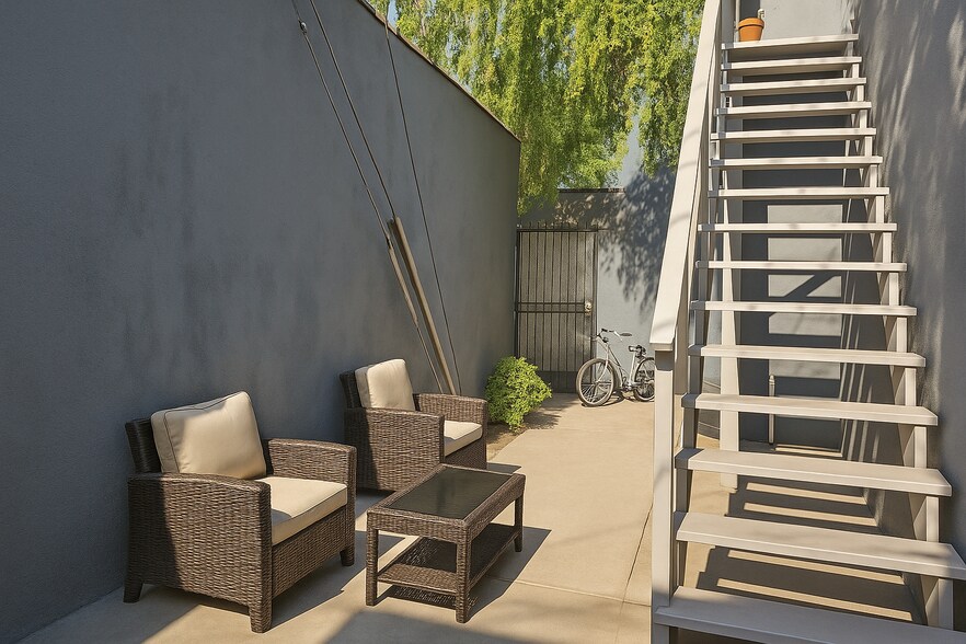 STAGED photo of outside living - 4219 Creed Ave