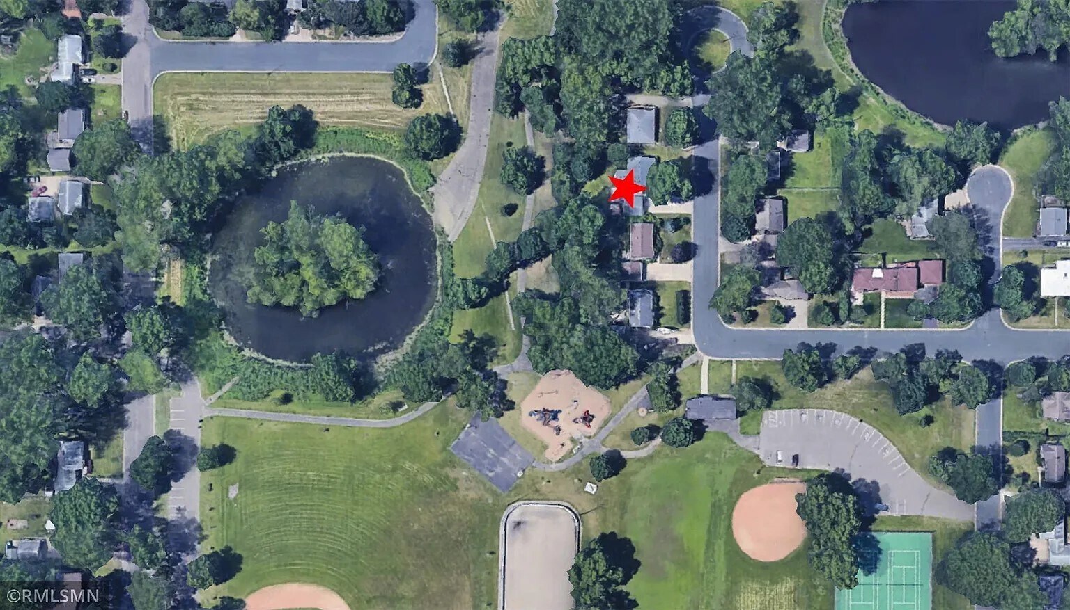 Location of home (Pond in front and back) - 8434 Colfax Ave S