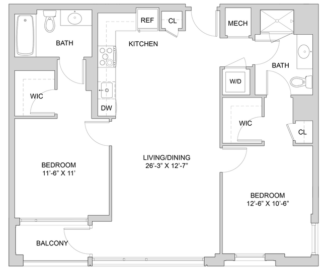 Floorplan - The Modern at Art Place