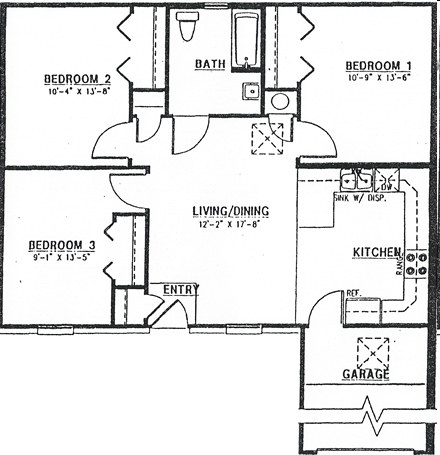 3BR/1BA - Greentree Village Apartments