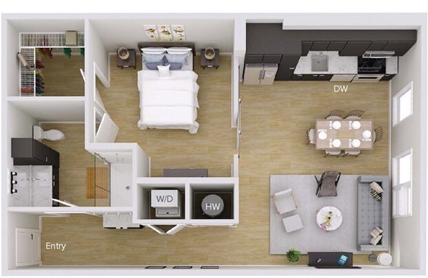 Floorplan - Foster on the Park Apartments