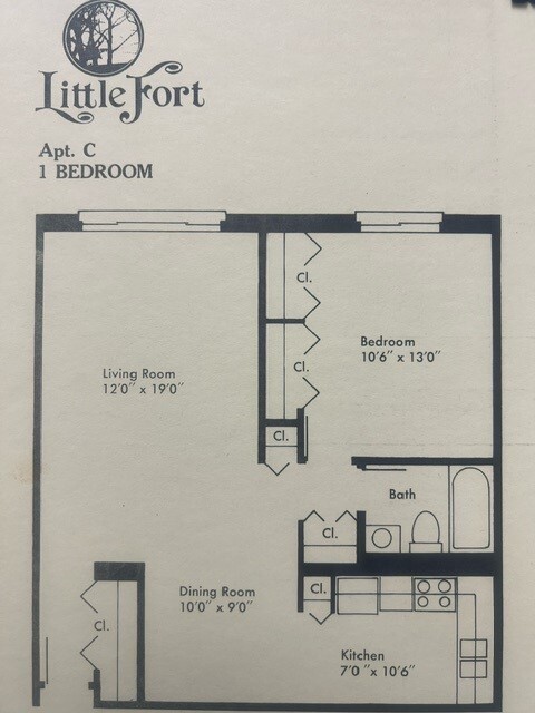 Floorplan - Little Fort Apartments