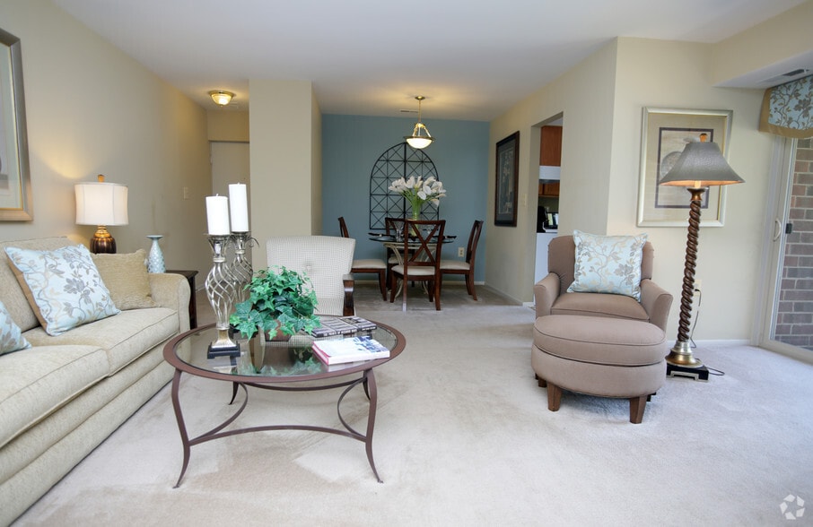 2 Bedroom 947 SF - Living/Dining Area - Autumn Woods Apartments