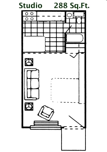 Studio - Sea Pines Apartments