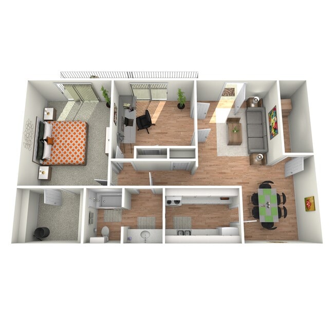 2 bed, 1 bath, 1,100 sq ft - Trafalgar
