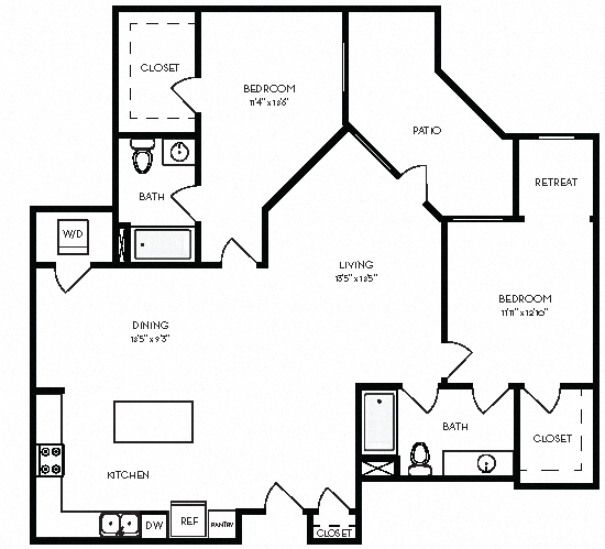 Floorplan - Villas on the Boulevard