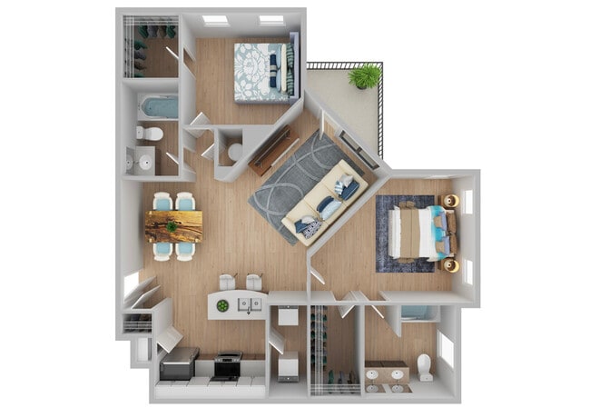 2 Bedroom | 2 Bath | 1163 SF | Renovated - Talison Row at Daniel Island Apartments