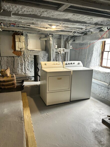 Laundry in the Basement - 19 1/2 Hovey St