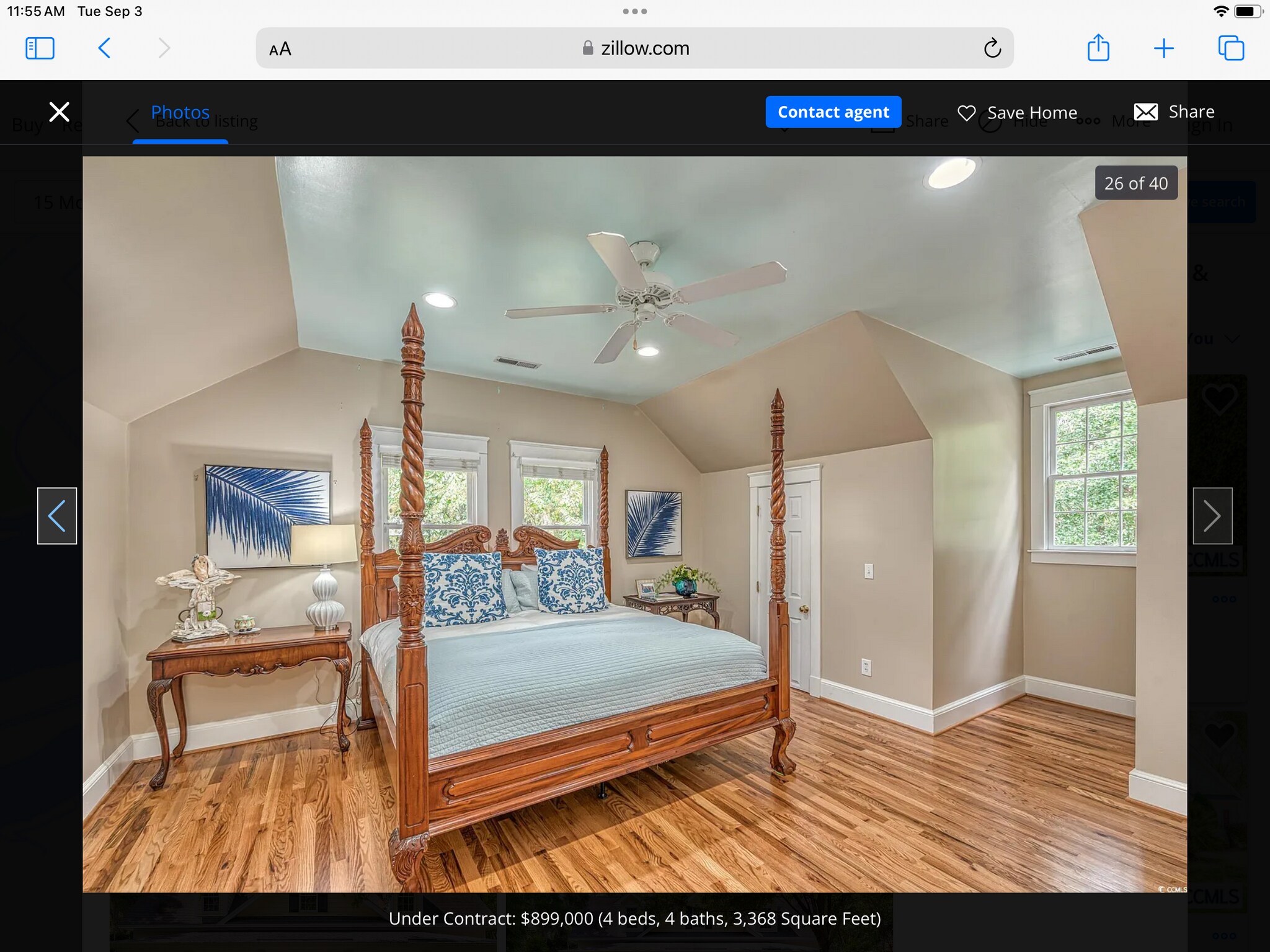 Upstairs King bed - 15 Morven Ln